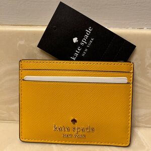 Kate Spade Madison Saffiano Leather Small Slim Card Holder